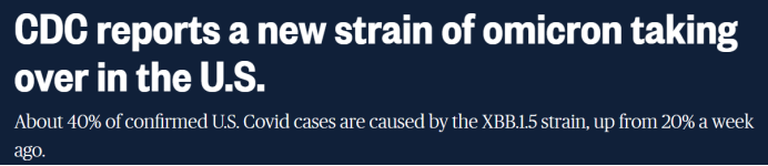 新冠：XBB.1.5突变毒株袭击美国